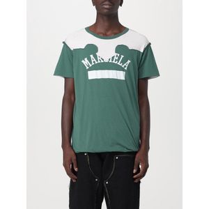 Maison Margiela - Groen - T-shirt - Dubbellaags Décortiqué-juk - 100% Katoen