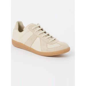 Maison Margiela Replica sneaker van kalfsleer met suède details