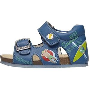 Falcotto split sandalen voor jongens 0-24, Lichtblauw, 18 EU
