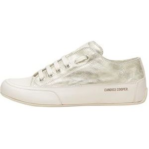 Candice Cooper Rock S-sneakers van leer en suède, Goud, 43 EU
