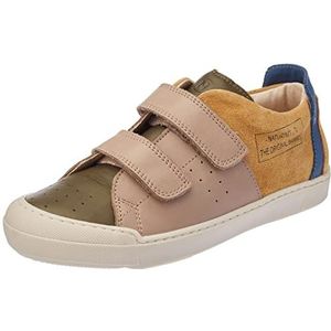 Naturino Trajan VL, gymschoenen van leer en suède met klittenbandsluiting voor kinderen en jongeren, paars, 21 EU