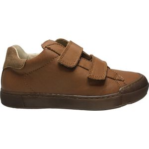 Naturino - Eindhoven - Lederen Sneakers - Cognac - 2 Velcro's