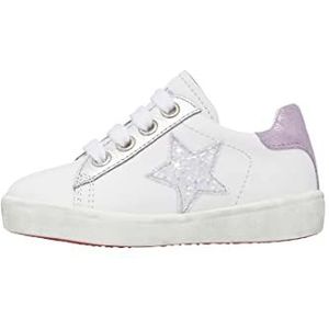 Naturino Annie Zip kinderschoenen, wit-zilver-paars, 20 EU, Wit Zilver Lilac