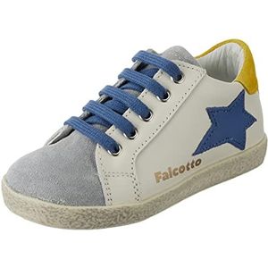 Falcotto Alnoite, sneakers voor kinderen en jongeren, Grijs Melk Geel, 24 EU