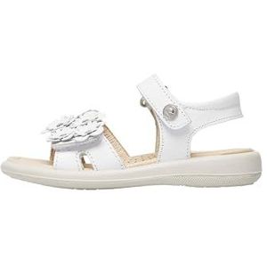 NATURINO BRAHMA sandalen met toegepaste bloemen, Wit
