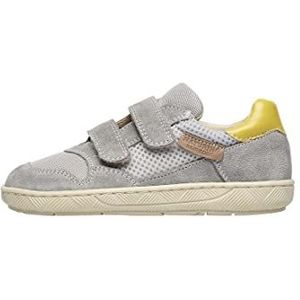 Naturino Lilox VL-sneakers van suède en geweven grijs, grijs, 35 EU