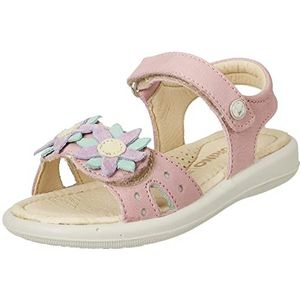 Naturino - Brunnita - Mt 33 - velcro multi color bloemen lederen sandalen - roze