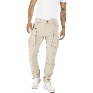 Replay Heren Cargo Broek COMFORT COTTON TWILL comfort/relaxed Beige Volwassenen