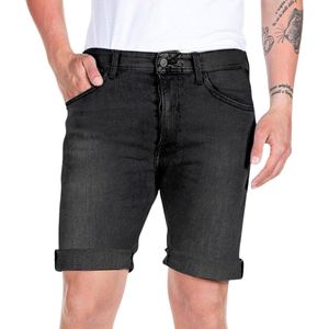 Replay - RBJ.901 - Jeansshorts - Donkergrijs - 11 OZ Power Stretch Denim
