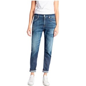 Replay - Marty - Damesjeans - Medium Blue - Gerecycled Denim - 11 oz