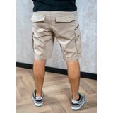Replay - Joe Cargo Short - Licht Bruin - 98% Katoen - Regular Fit