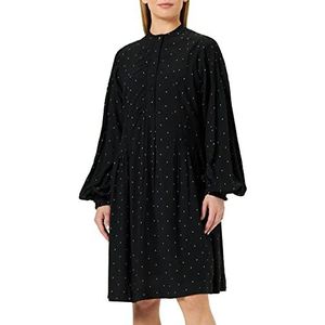 Replay - Damesjurk - Zwart/Natuurlijk Wit - COTTON DOBBY