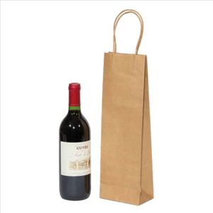20 Flestassen - bruin kraft - voor 1 fles