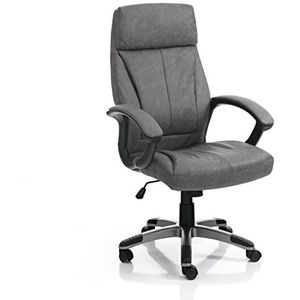 Wink Design Sylvan Grey Bureaustoel, metaal, oud-grijs, zwart, H111/121 x 64 x 63 cm