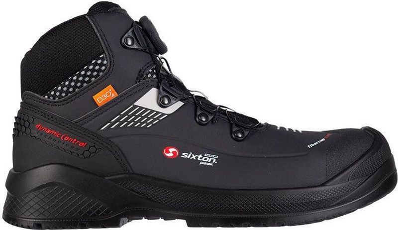 Sixton Peak - Muscle High Boa - Werkschoen - Zwart - Microfiber - S3 SRC ESD