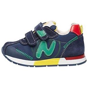 Naturino Fresh VL.Sneakers van technisch weefsel en suède, blauw, 21 EU