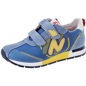 Naturino Fresh VL.-sneakers van technisch weefsel en suède, Celeste, 22 EU
