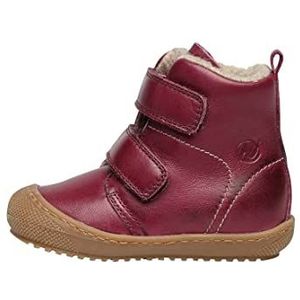 Naturino Bubble VL enkellaarsjes van nappaleer, gevoerd, voor meisjes, Berry Red, 18 EU