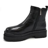 Liu Jo - Love 11 Bootie - Dames Laarzen - Zwart - Suède met Glanzende Afwerking