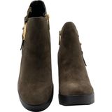 Liu Jo - Now 09 - Dames Enkellaarzen - Legergroen - Suède