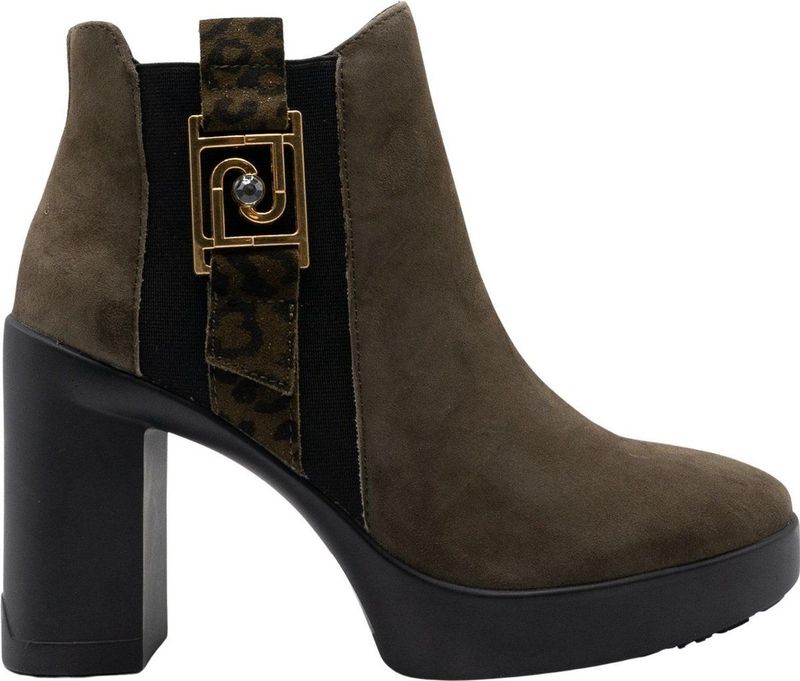 Liu Jo - Now 09 - Dames Enkellaarzen - Legergroen - Suède