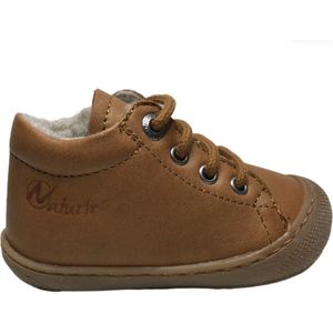 Naturino - Cocoon Wool - Lederen Veterschoenen - Cognac - Warme Voering