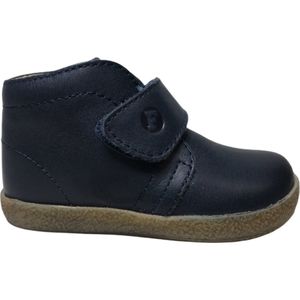 Falcotto grote velcro effen ledern sneakers Conte Navy mt 25