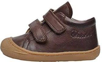 Naturino - Cocoon - Effen Lederen Sneakers - Donkerbruin - Velcro