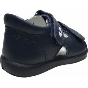 Falcotto velcro effen lederen sandalen New River Navy mt 19