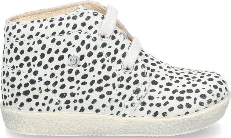 Falcotto - Conte - Veterschoen - Zwart - Wit - Suède