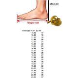 Naturino - Cocoon - Velcro Sneakers - Grijs - Lederen Bovenkant - Wollen Voering