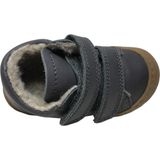 Naturino - Cocoon - Velcro Sneakers - Grijs - Lederen Bovenkant - Wollen Voering