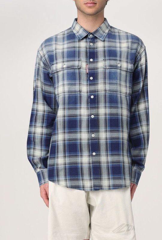 Dsquared2 - Katoenen Overhemd - Veelkleurig - Met Ruit