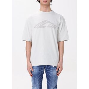 Dsquared2, Heren, Tops, Grijs, Maat: S Katoen,