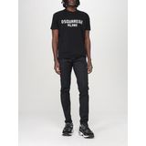 Dsquared 2 - T-shirt - Grijs - 100% Katoen - Ronde Hals
