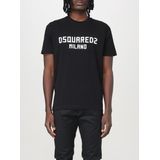 Dsquared 2 - T-shirt - Grijs - 100% Katoen - Ronde Hals
