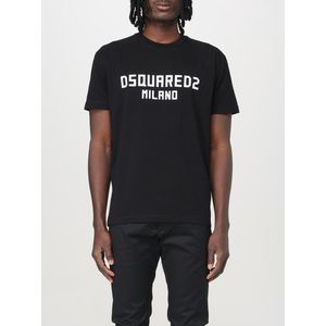 Dsquared 2 - T-shirt - Grijs - 100% Katoen - Ronde Hals