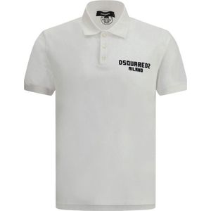 Dsquared 2 - Polo - Wit - 100% Katoen - Logo op de Borst