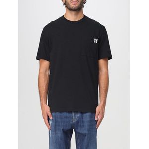 Dsquared2, Heren, Tops, Zwart, Maat: M Katoen,