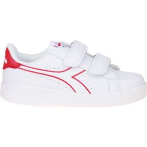 Diadora Game P Ps Fitness Schoenen uniseks-kind, wit bittersweet rood, 35 EU
