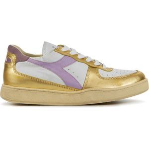 Diadora Sneakers Dames - Lage sneakers / Damesschoenen - Leer - Bask met dirty - Lila combi - Maat 37