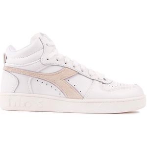 Diadora Magic Basket Demi Leather Wn gymschoenen voor dames, wit/lila marmer, 42 EU, wit lila marmer, 42 EU