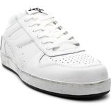 Witte Vetersneakers Met Instapper En Instapper