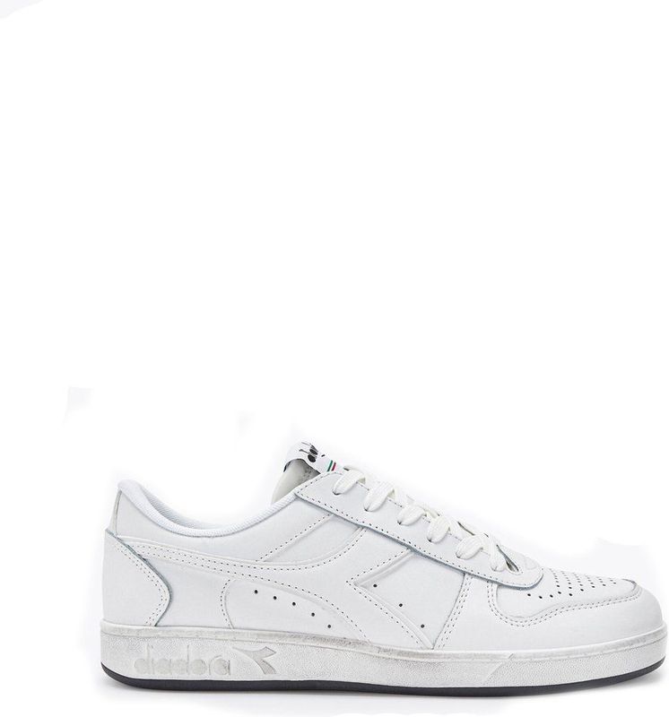 Witte Vetersneakers Met Instapper En Instapper