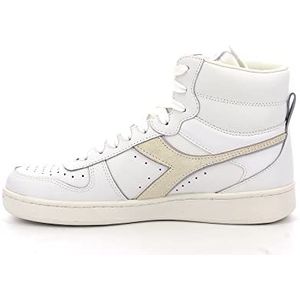 Diadora Dames Magic Basket Mid Leather Wn Gymnastiekschoen, Wit Lila Marmer, 40 EU