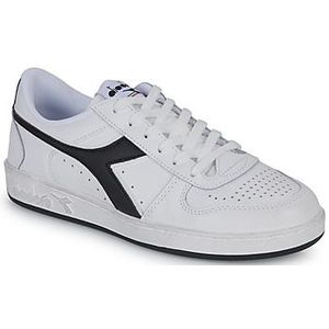 Diadora Magic Basket Low Icona, gymschoenen, uniseks, voor volwassenen, Wit Wit Zwart, 36 EU