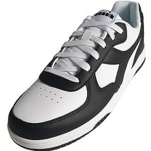 Diadora Raptor Low uniseks gymschoenen voor volwassenen, wit, zwart, 37 EU