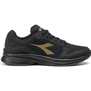 Diadora Robin 4w gymnastiekschoenen voor dames, Zwart Goud