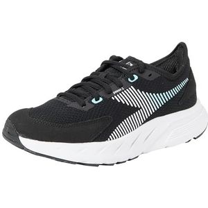 Diadora Niet 3 W hardloopschoen voor dames, Zwart Wit Aruba Blauw