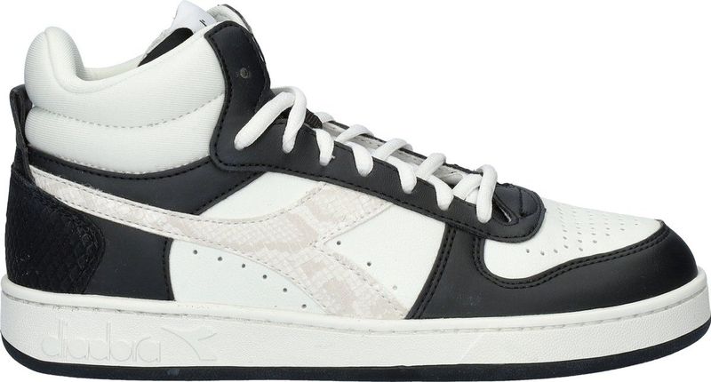 Diadora - Magic Basket Demi - Hoge Sneakers - Zwart - Leatherlook